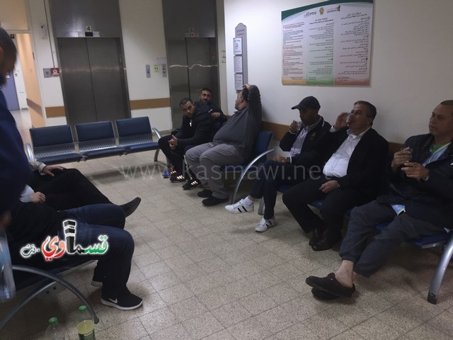 الرئيس عادل بدير ونوابه  في مُعايدة مرضية للسيد نكسون فريج والعديد من مرضى كفرقاسم في مستشفى هشارون